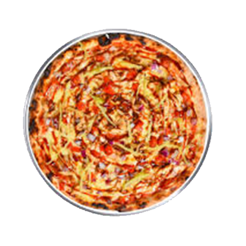 BBQ chicken pizza