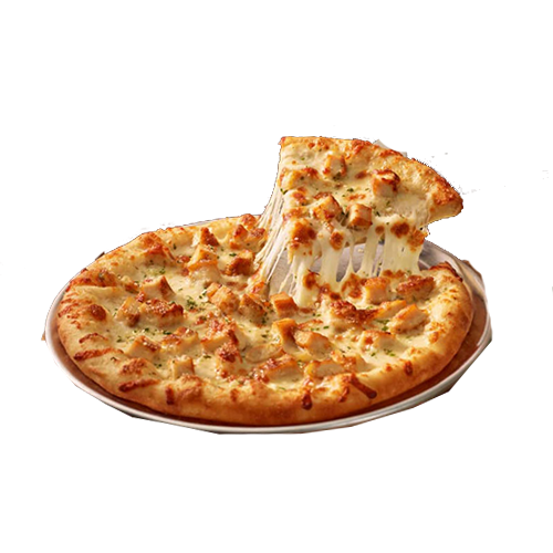 Chicken alfredo pizza